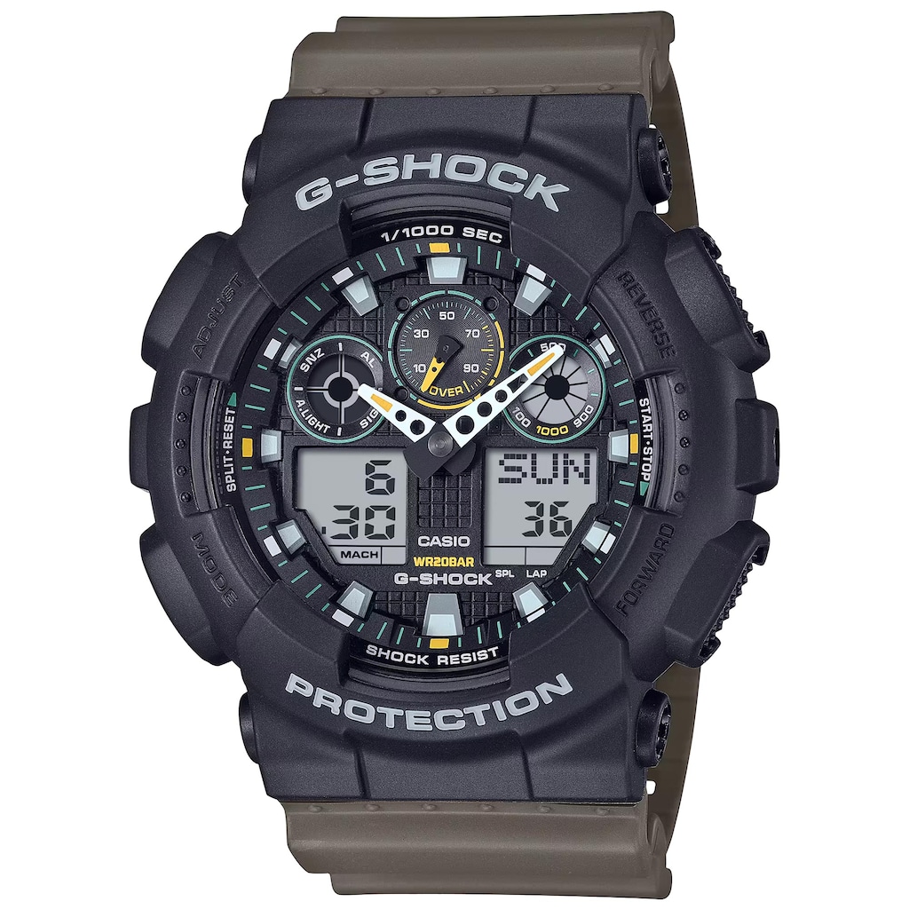 Hodinky Casio G-Shock GA-100TU-1A3ER 20BAR