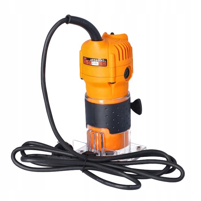 CMT FREZARKA RĘCZNA KRAWĘDZIOWA 550W CMT10 TRYMER KRAWĘDZI 6,35 6-8mm +12FR Zasilanie sieciowe