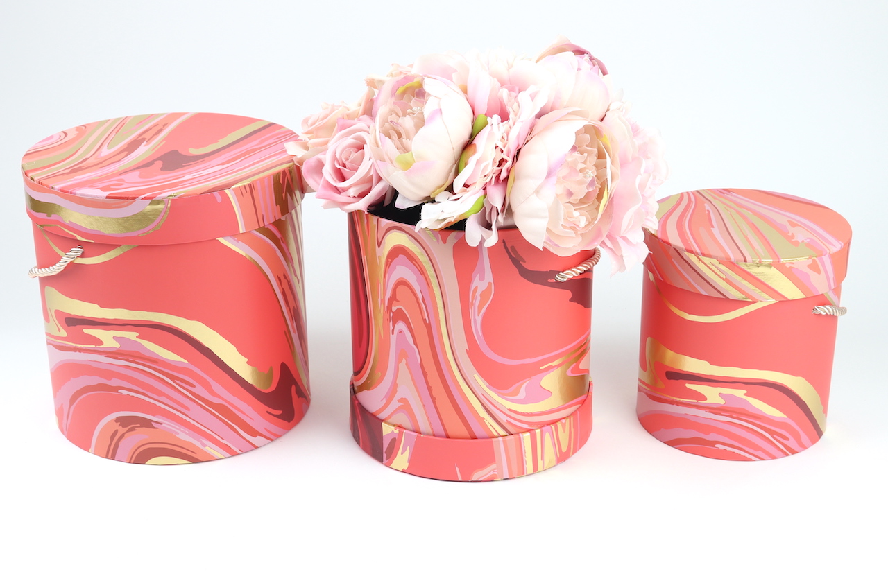 

Flower box na kwiaty 3szt czerwony P369