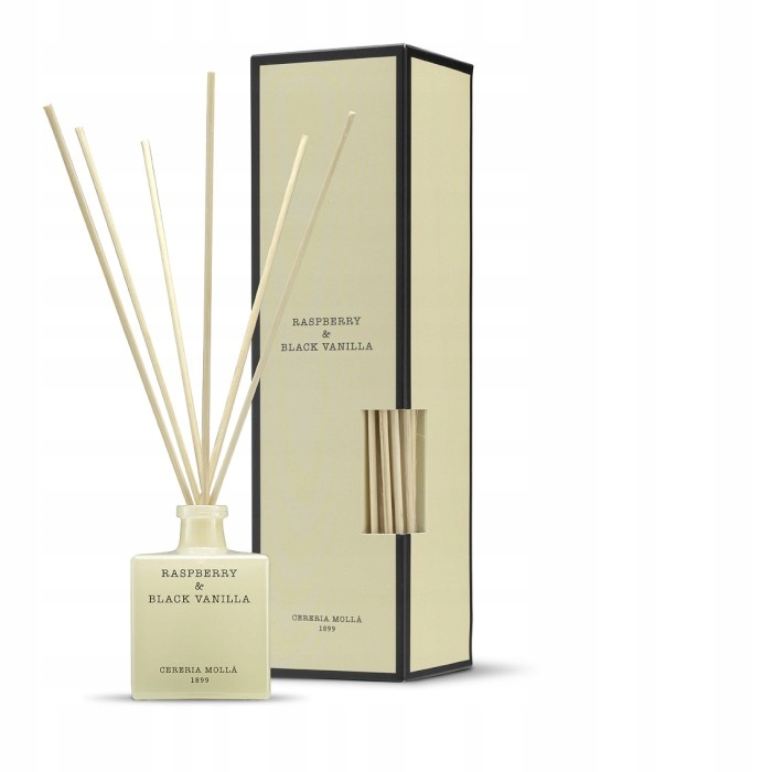 DYFUZOR ZAPACHOWY 100 ml Raspberry & Black Vanilla Cereria Molla Rodzaj dyfuzor z patyczkiem