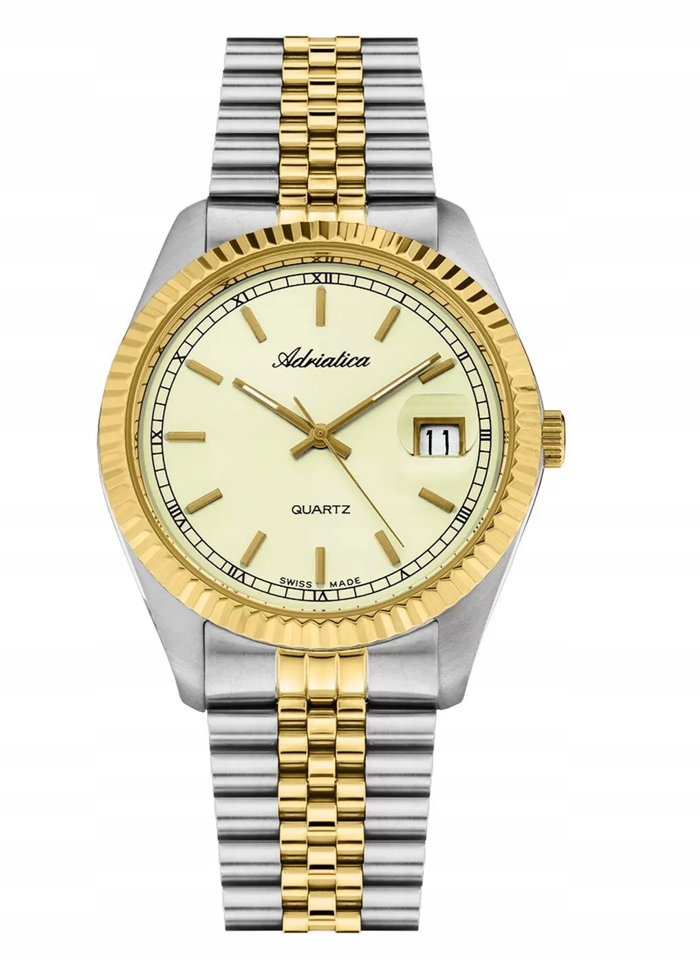 Pánské Hodinky Adriatica na ocelovém náramku A1090.2111Q Švýcarské quartzové hodinky