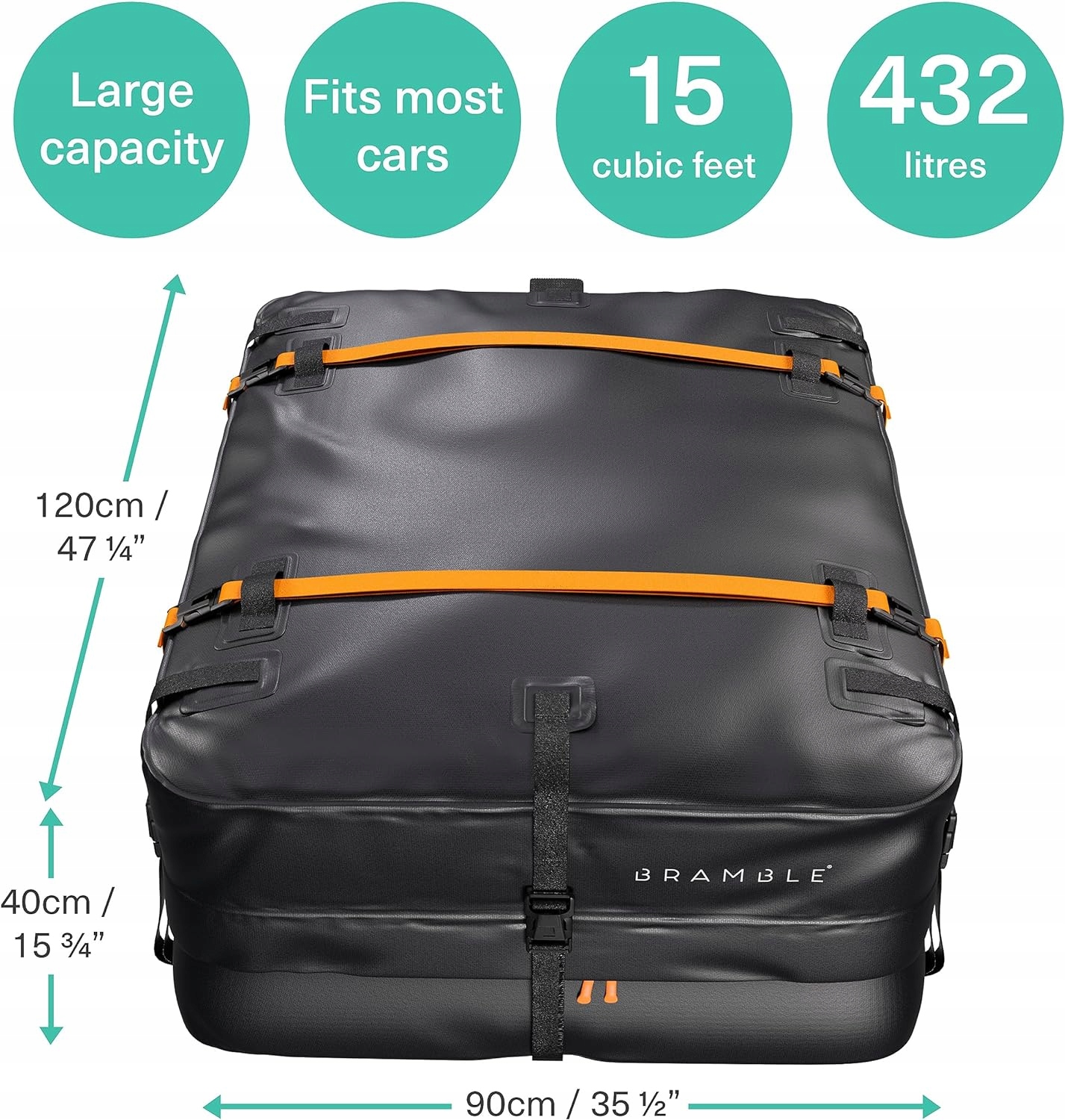 BAGAŻNIK DACHOWY WODOODPORNA TORBA SAMOCHODOWA XL Długość 120 cm