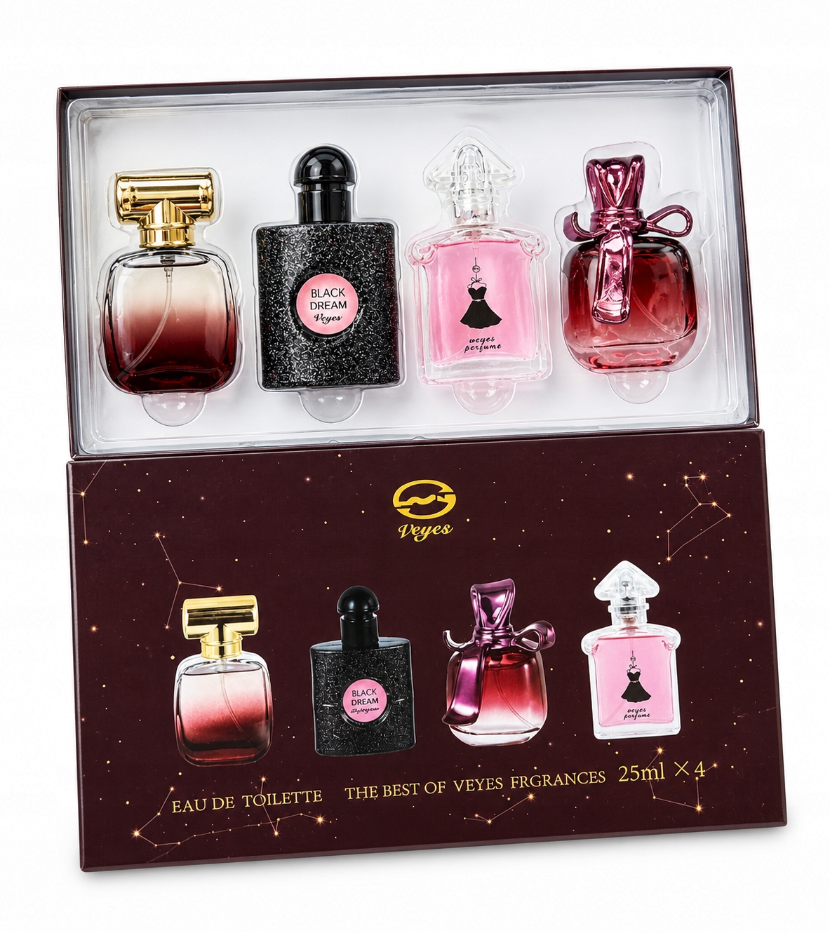 Dárková sada parfémů – 4 x 25ml mini vůní