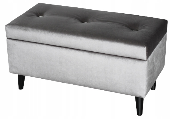 PUFA PODNÓŻEK 80cm WELUR pikowana +materiały skóra