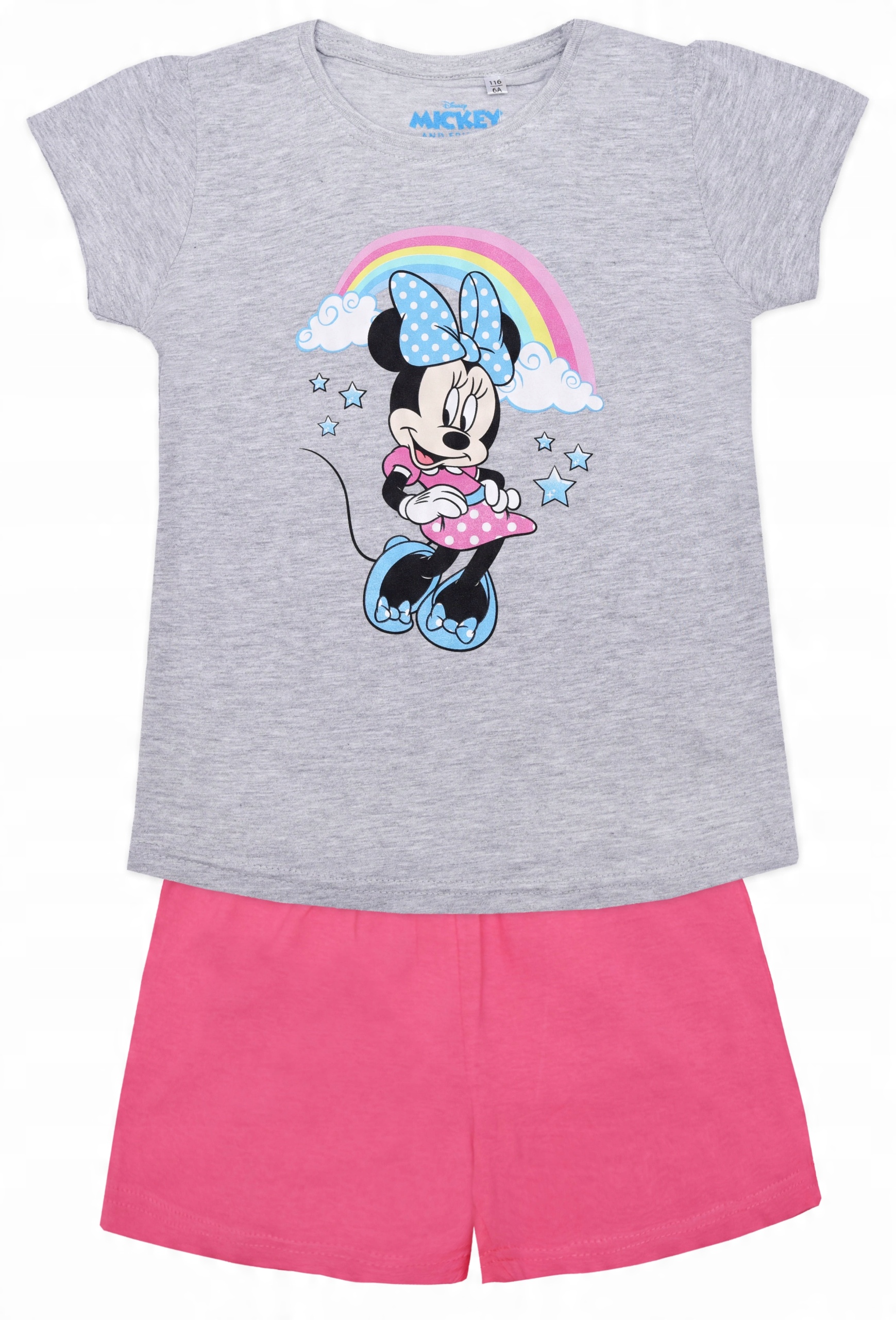 

Piżama Krótki Rękaw Myszka Minnie 122 Szary/Różowy