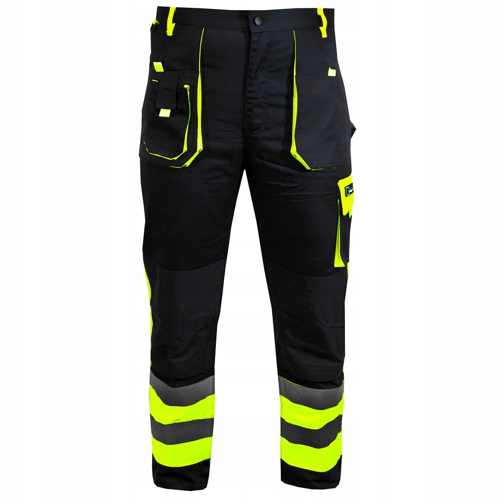 Spodnie Robocze ODBLASK Hi-Vis ADMIRAL roz. L / 52 Długość spodni długie