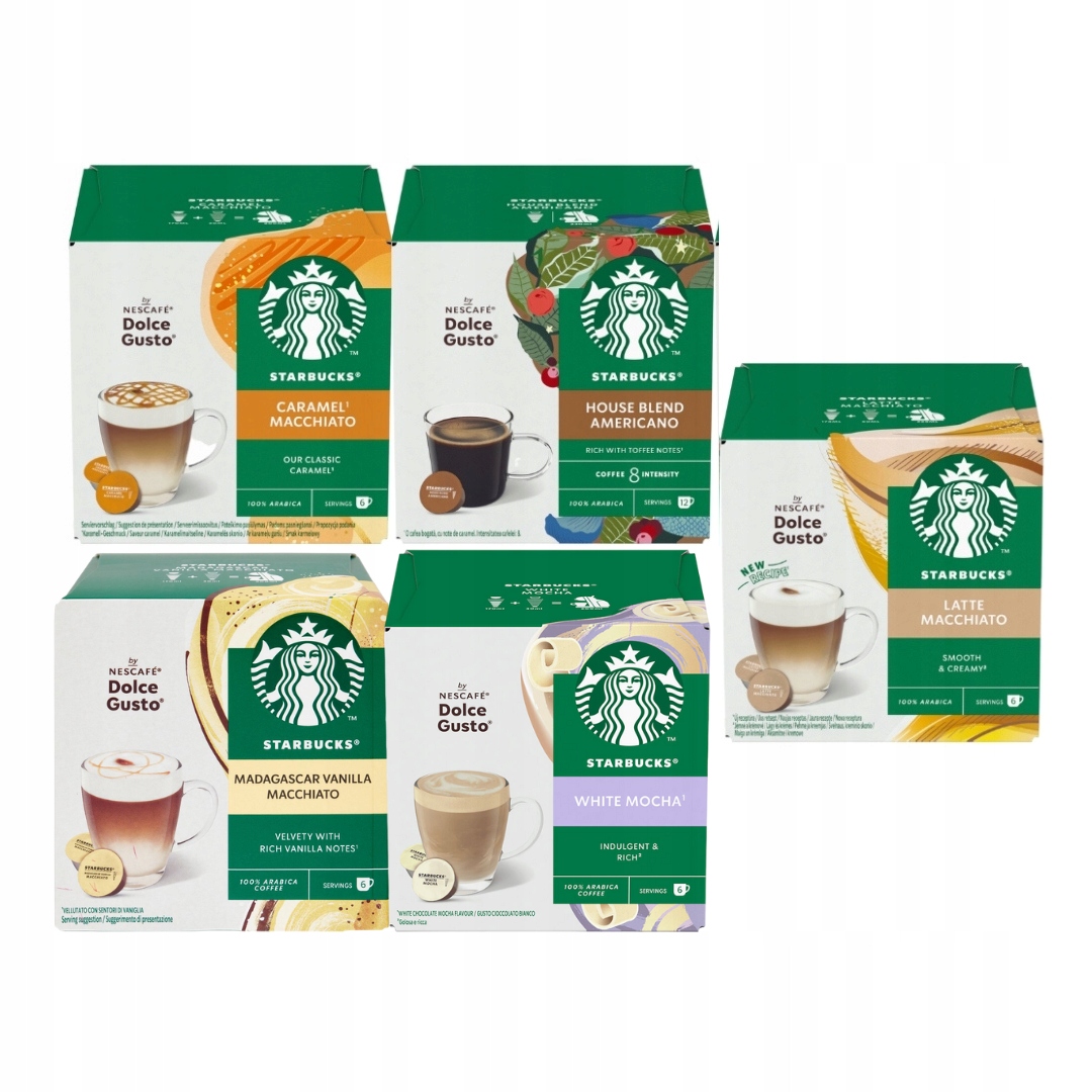 Kawa w kapsułkach Starbucks Dolce Gusto MIX 5x12 szt