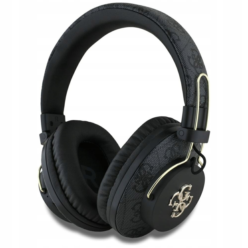 Sluchátka do uší Guess Bluetooth Enc Metal 4G Logo černá
