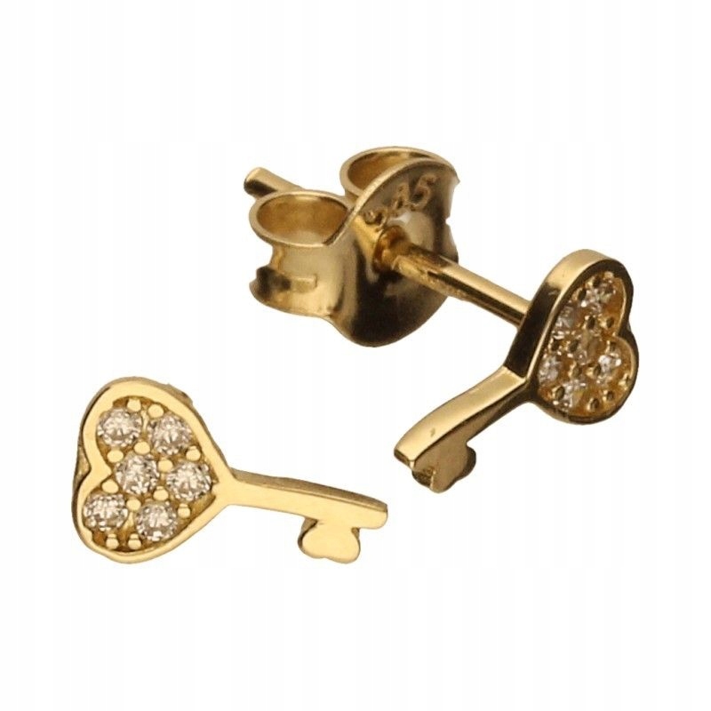 Zlaté Náušnice pr. 585 14 karátů KZ55