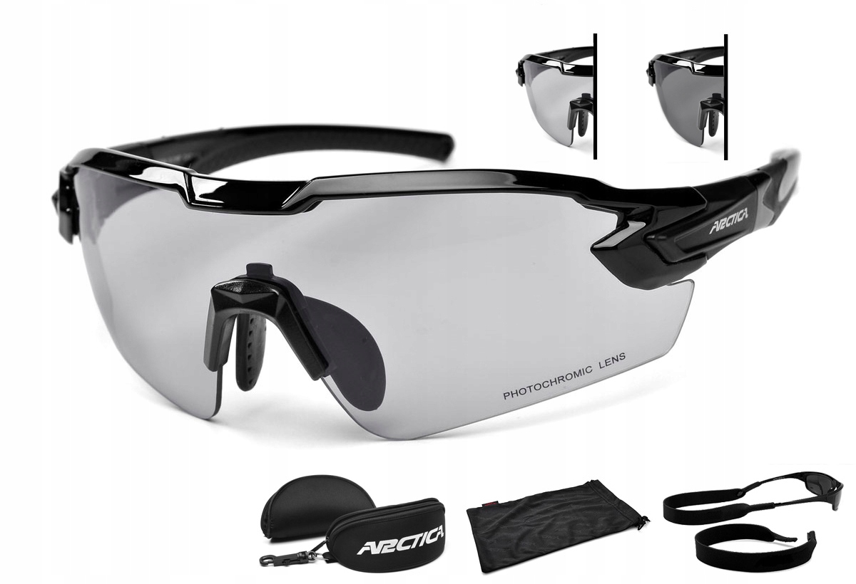 

Okulary Arctica S-316 Fotochromowe na Rower + Etui