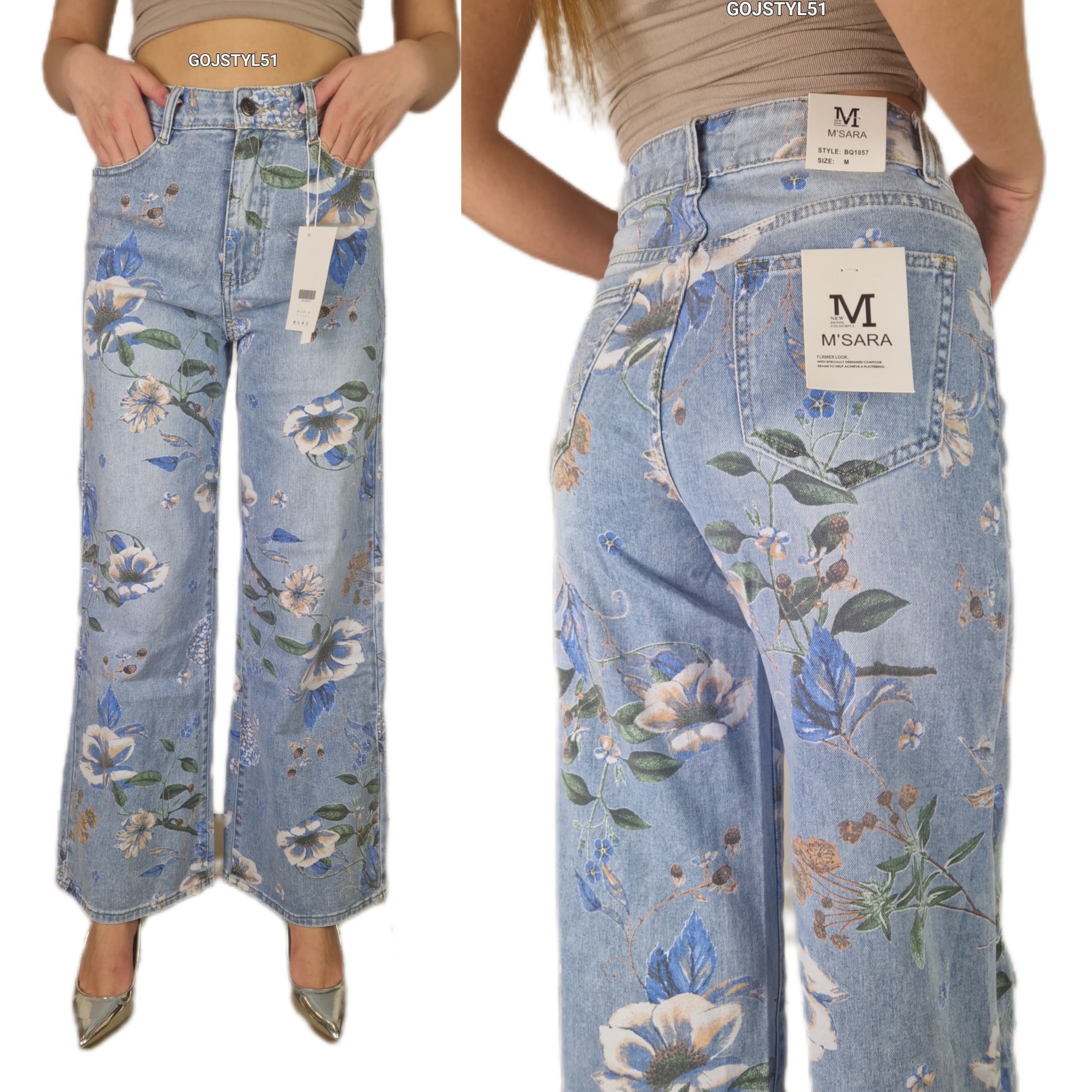 Dámské džínové kalhoty s jasným zeštíhlujícím účinkem