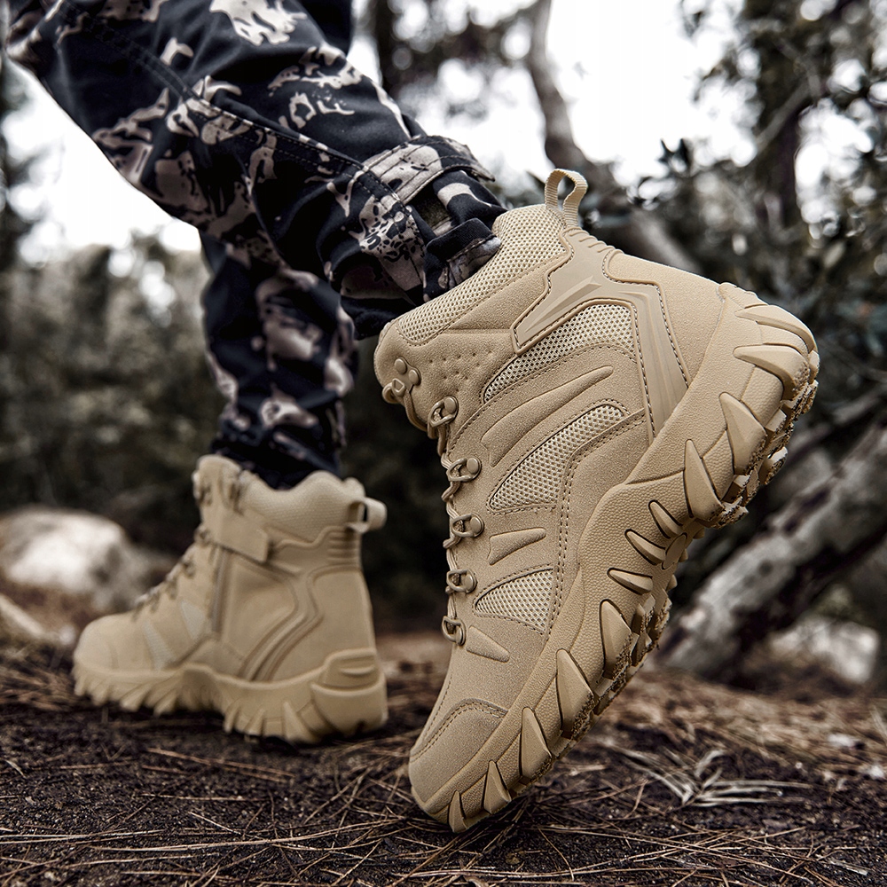 BUTY SKÓRZANE TAKTYCZNE WOJSKOWE WODOODPORNE TREKKINGOWE Materiał wkładki inny