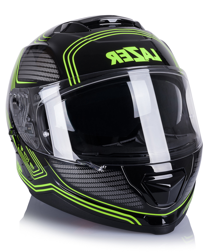 KASK INTEGRALNY LAZER RAFALE DARKSIDE BLK/YELL XS Rodzaj zapięcia mikrometryczne