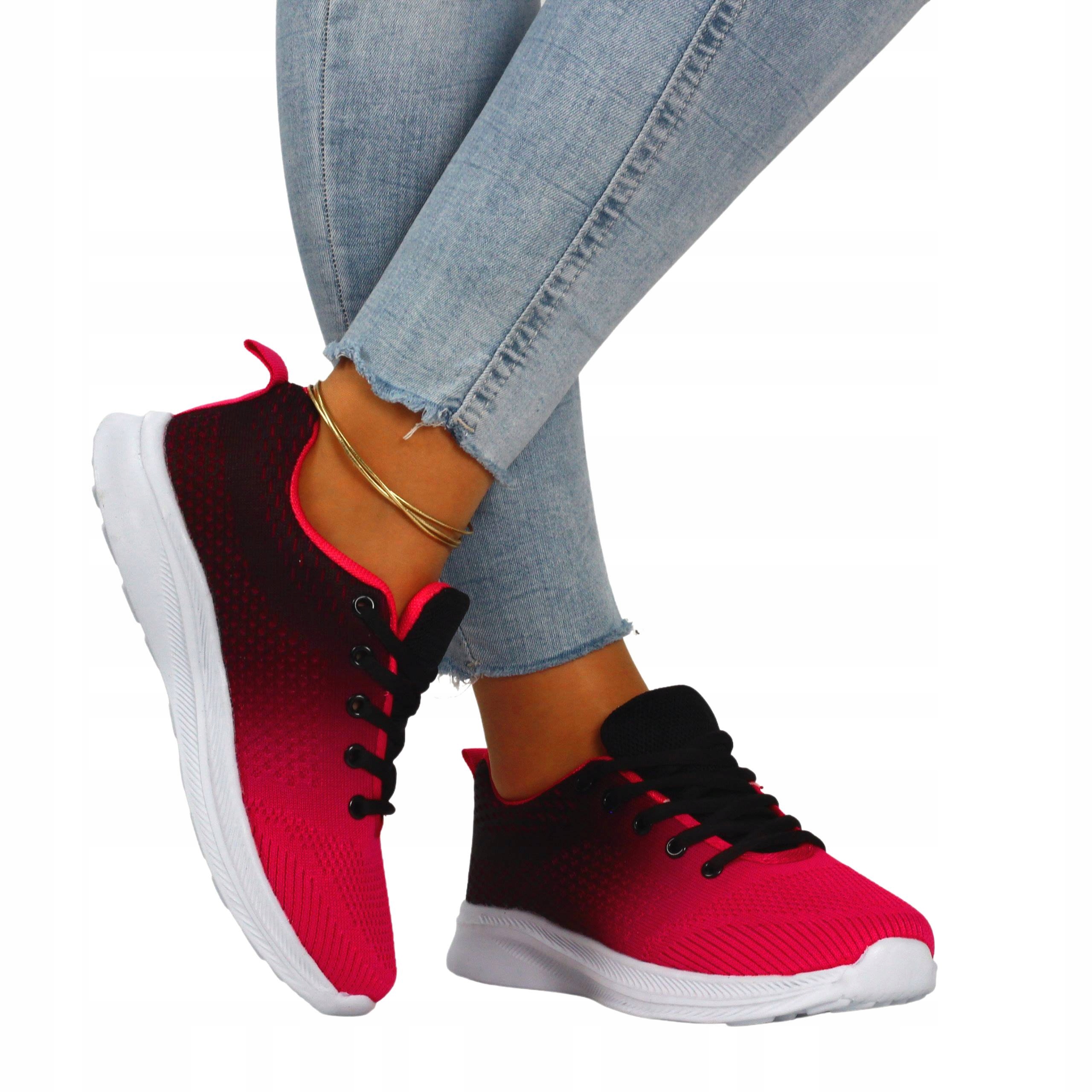 

Buty Damskie Sportowe Sneakersy Obuwie Wiązane