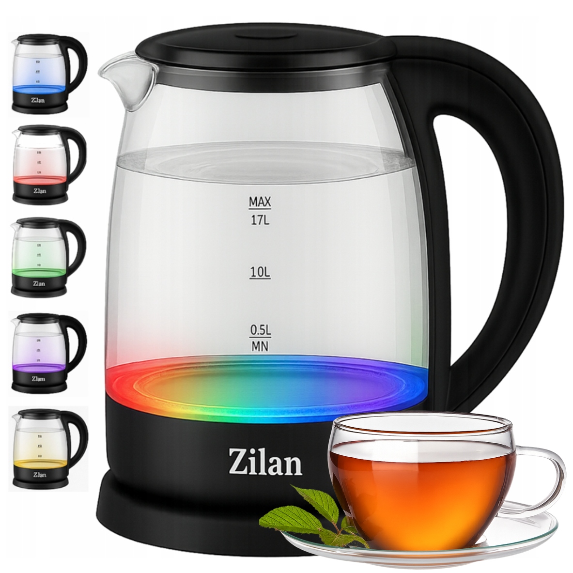 Электрический чайник Zilan ZLN3956 2200 Вт 1,8 л бесцветный