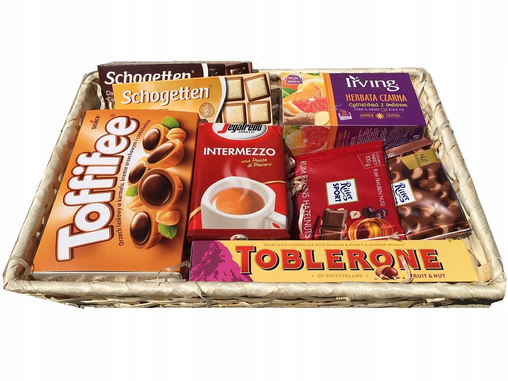 Koš dárkový košík káva Sladkosti