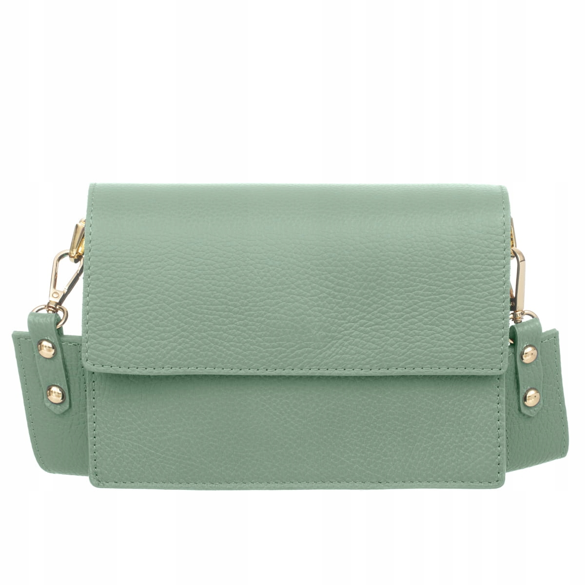 Malá kožená kabelka Vezze Frena Mátová