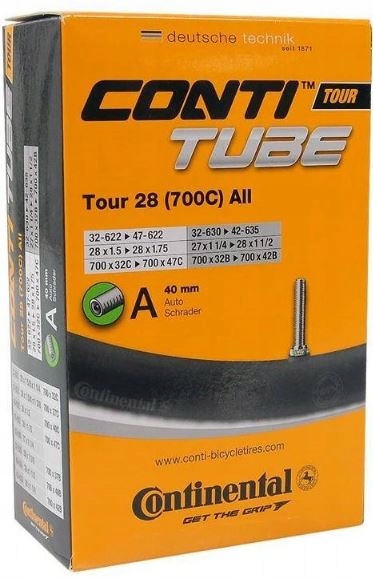 

Dętka Continental Tour All 28x1,5-1,75 wentyl Av