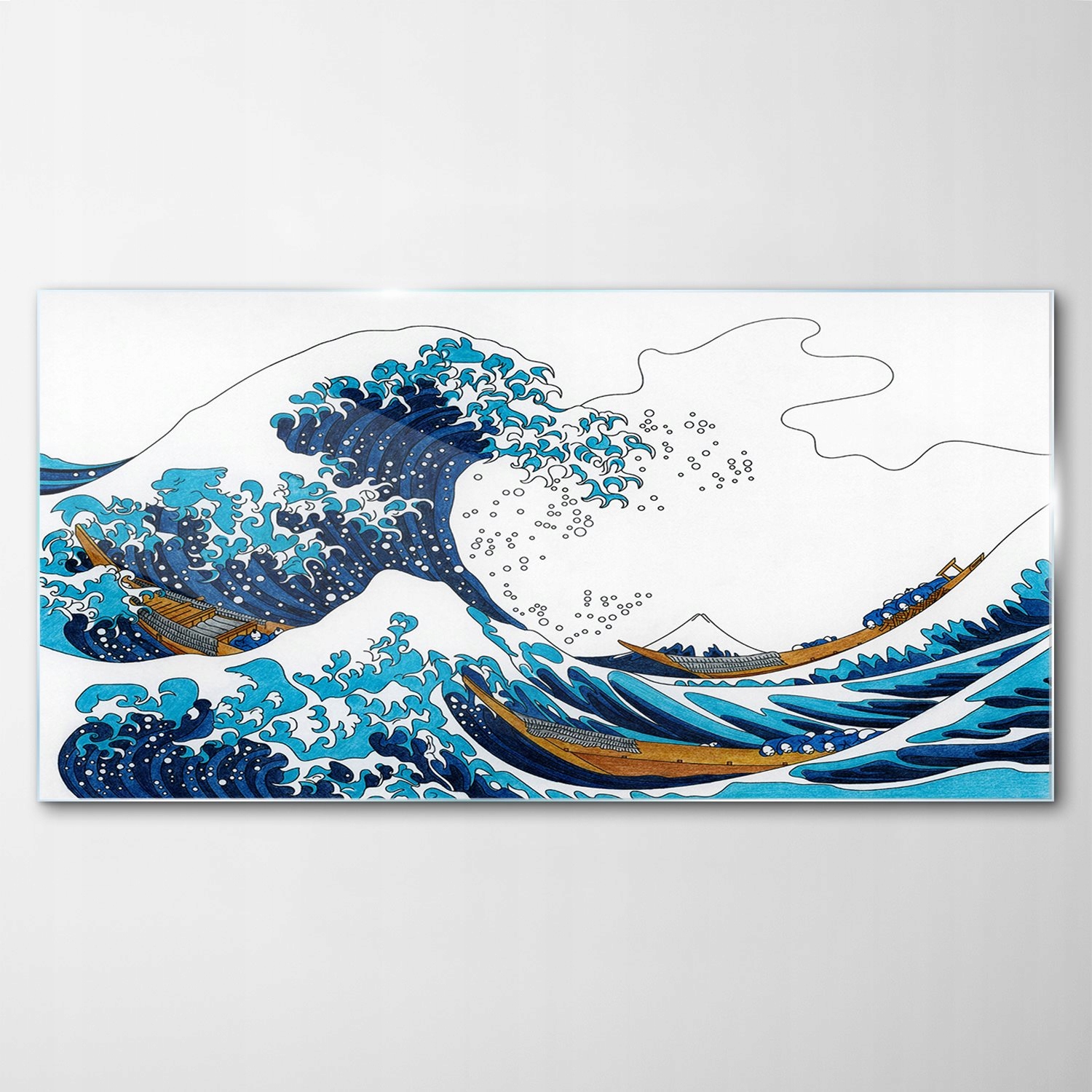 Tvrdený sklenený obraz More Japonsko Vlna 120x60