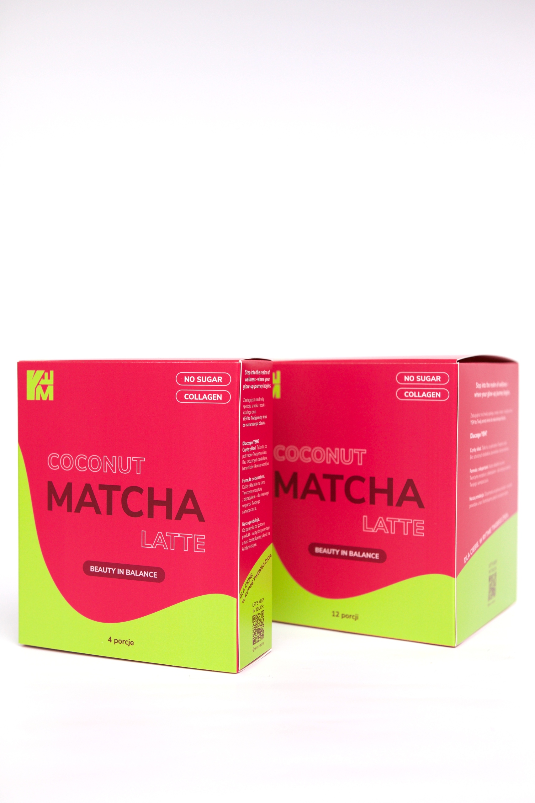 Levně Coconut Matcha Latte s kolagenem – sada malých a velkých balení 352 g