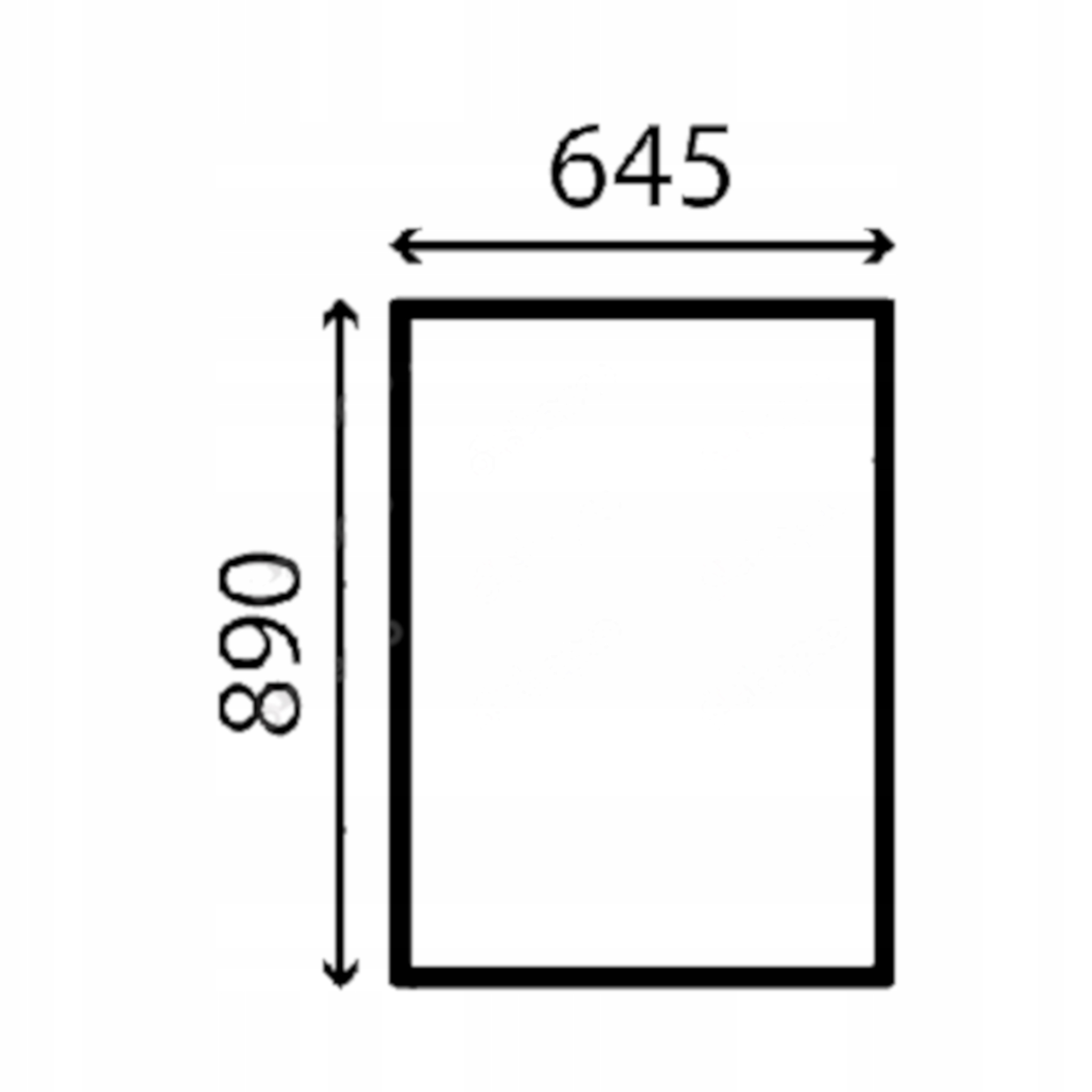 sklo Jcb horní dveře 827/30544 (3905)