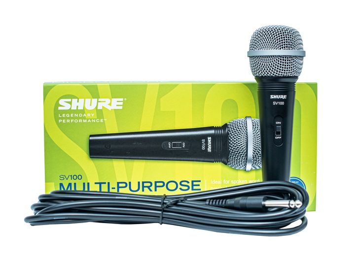 Shure SV100 dynamický vokální mikrofon s vypínačem Kabel Jack-xlr