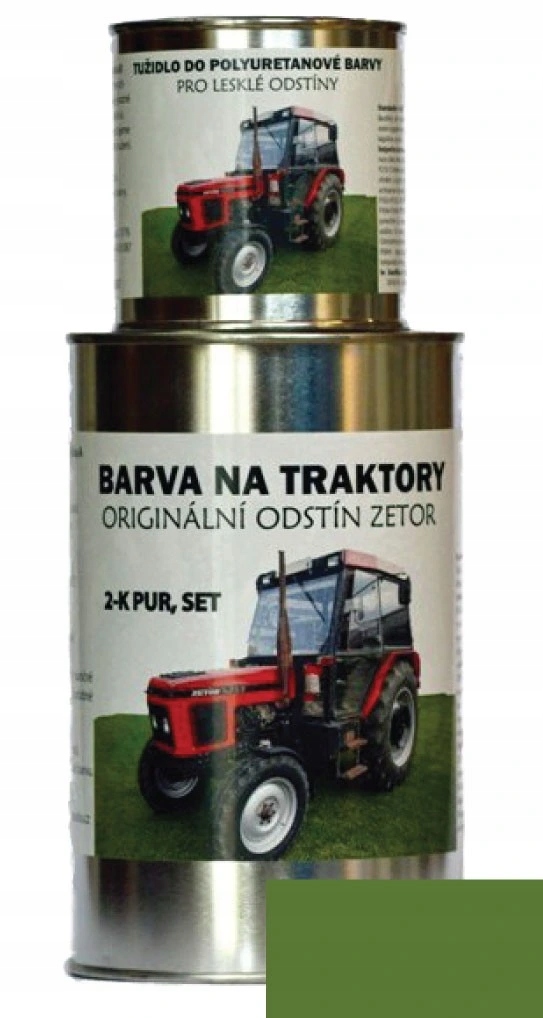 Farby Na Traktory Zetor Orig.odtieň Zelená Tunisia 2-K PUR,6,25kg Set s ceruzou