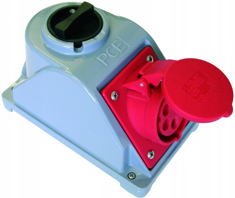 

Pce Gniazdo siłowe natynkowe 5P 16A z wył. 0-1