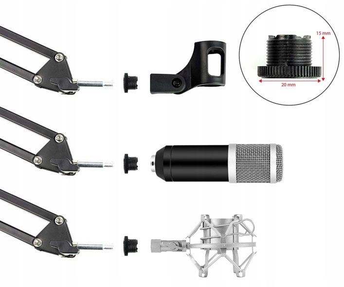 RockJam uchwyt statyw na mikrofon Stan opakowania oryginalne