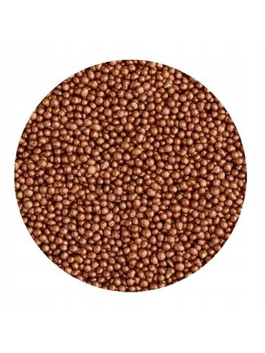 Levně udanewypieki Cukrový Posyp Perlový Maček zlatý tmavý retro 50 g