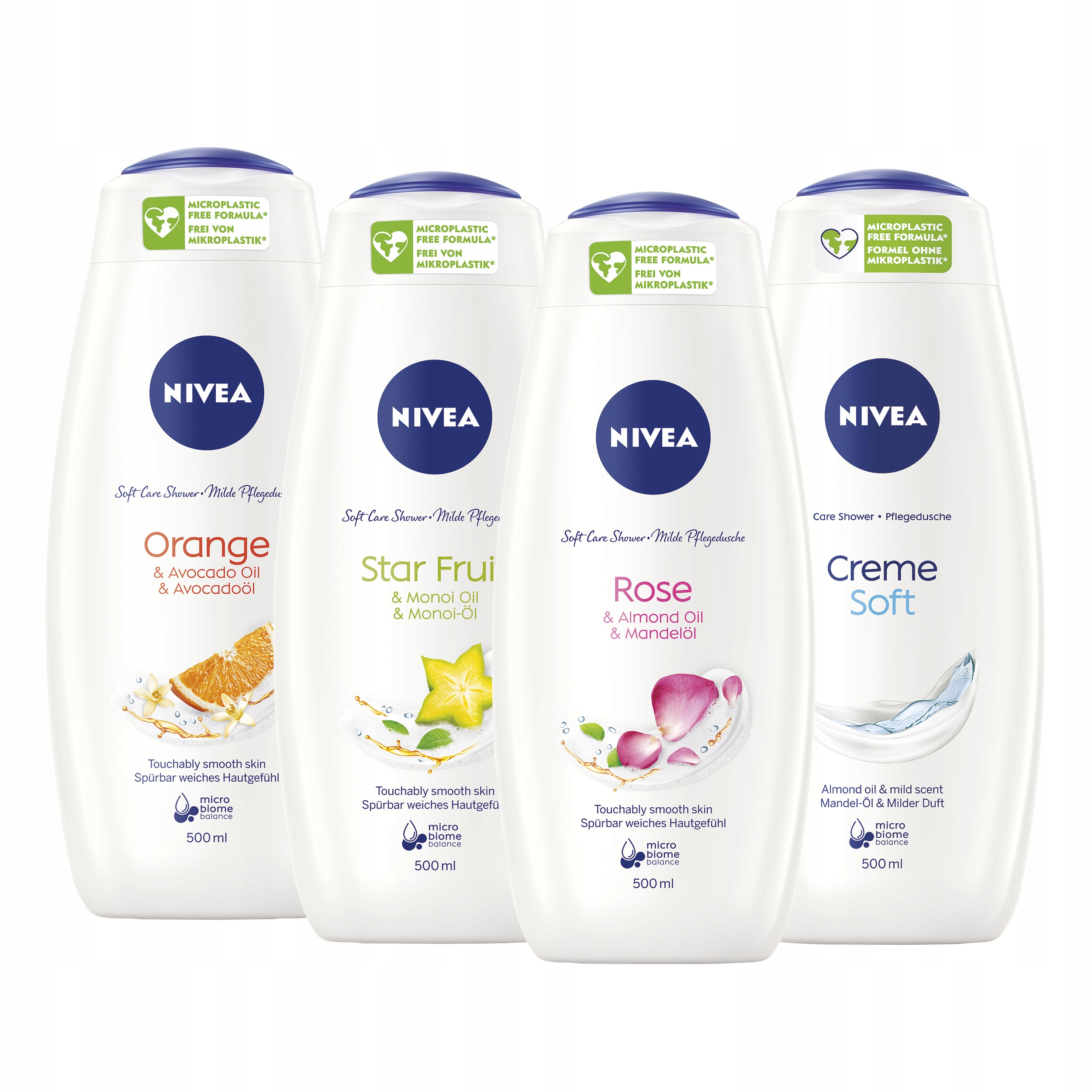 

Nivea żel płyn pod prysznic damski zestaw 4x500ml