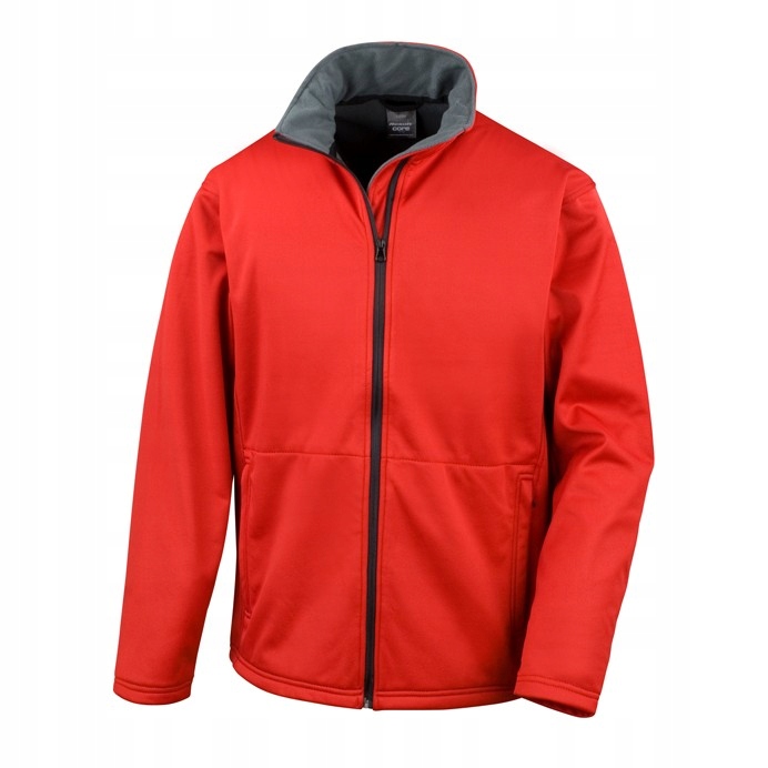 Pánská zateplená bunda Soft Shell červená vel. L