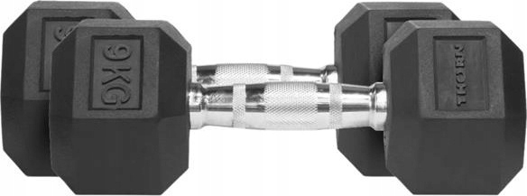 Gumové činky Thorn Fit šestihranné, 9,0 kg x 2 Ks