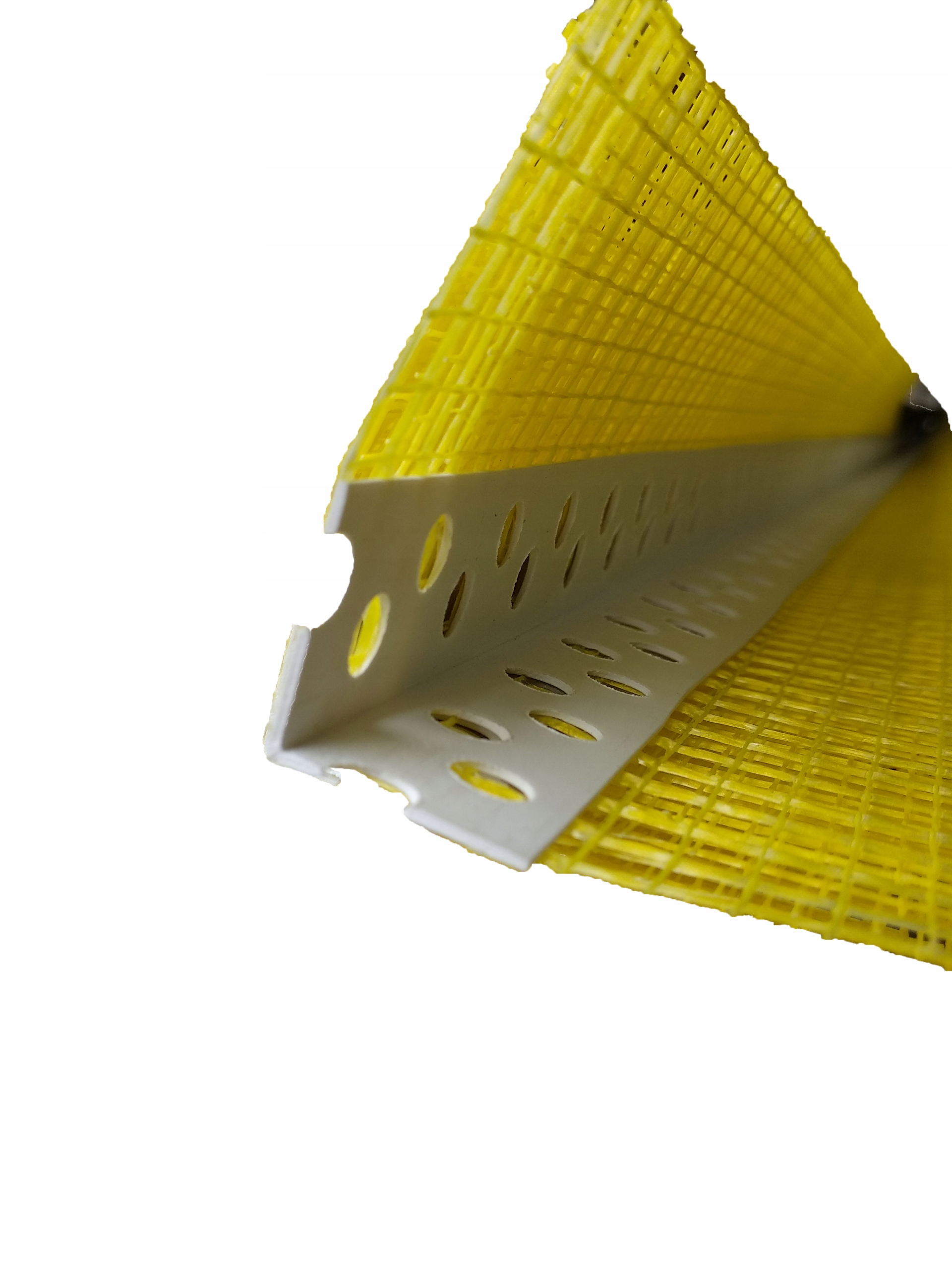 Narożnik Pcv Siatką 2,5m kątownik7x7 Żółty 25szt