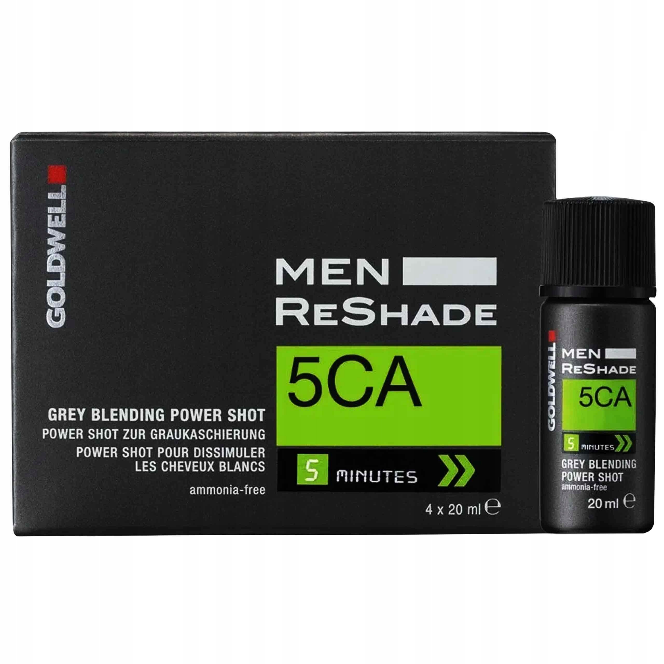 Goldwell Men ReShade 5CA zestaw odsiwiacz chłodny popielaty brąz 4×20 ml