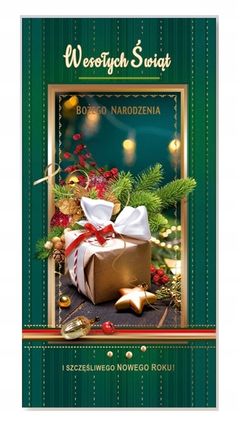 KARNET KARTKA LAURKA BOŻE NARODZENIE KOPERTA 1 szt