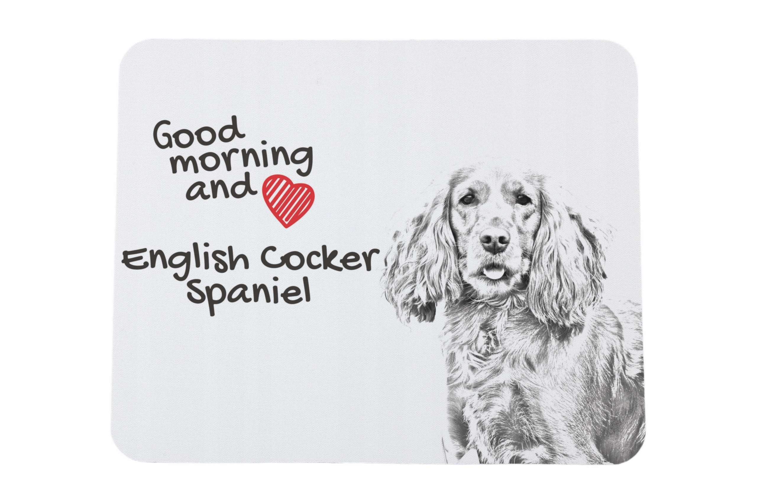 Cocker spaniel angielski podkładka pod myszkę z nadrukiem, personalizowan