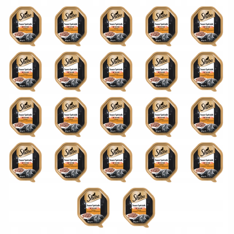 Sheba Tacka Sauce Speciale w sosie Frykasy z indykiem i warzywami 85g X22
