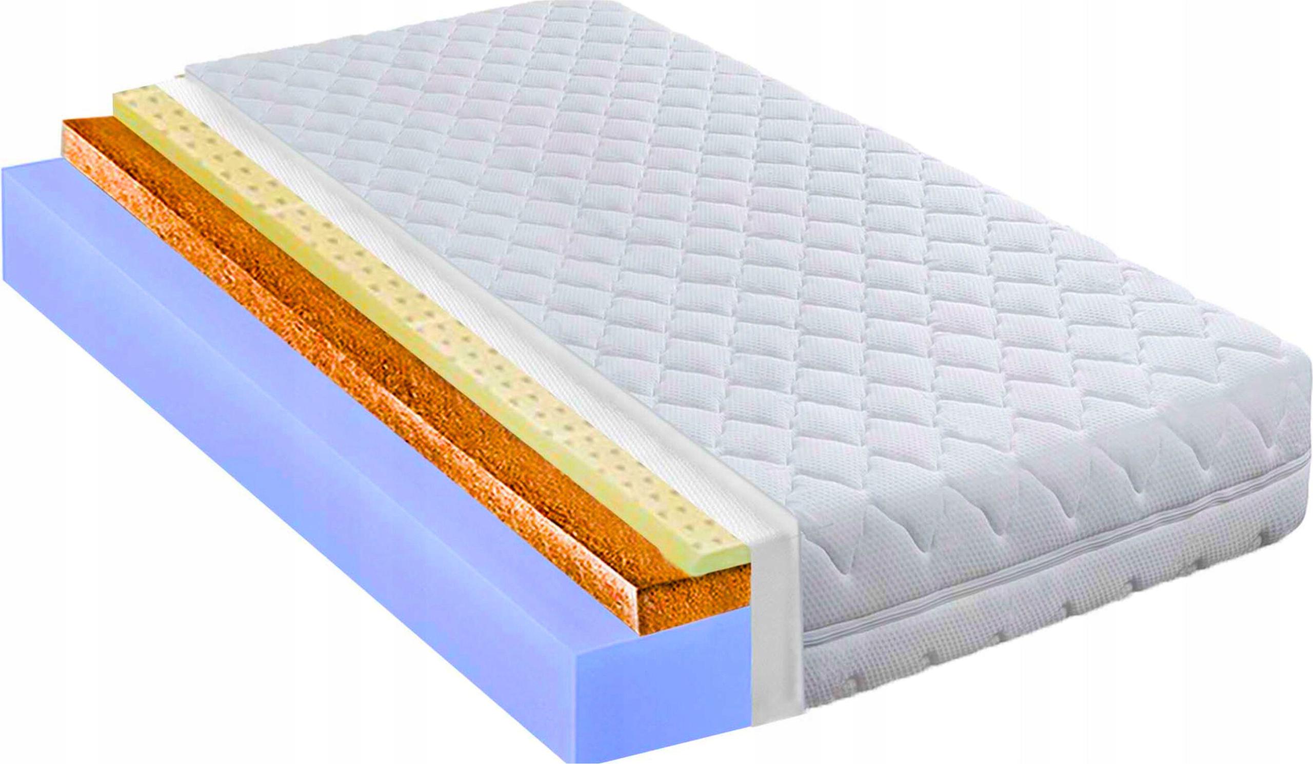 Materac piankowy 80x170 lateks kokos twardy 15cm