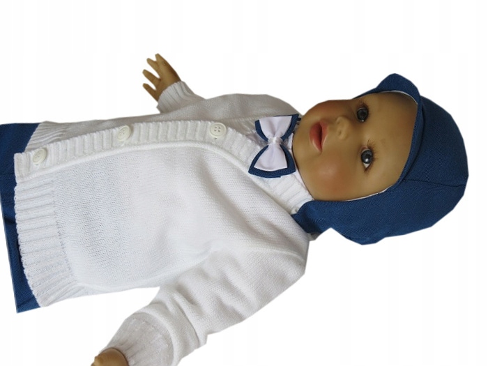 UBRANKO DO CHRZTU KURTKA GARNITUR CHRZEST STRÓJ DO CHRZTU UBRANKA R74 Kolor biały