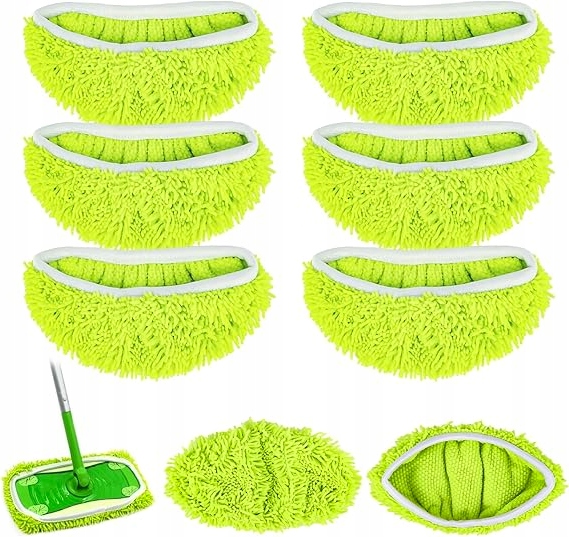 Levně Utěrky Na Úklid 6 Ks, Opakovaně Použitelné Zelené