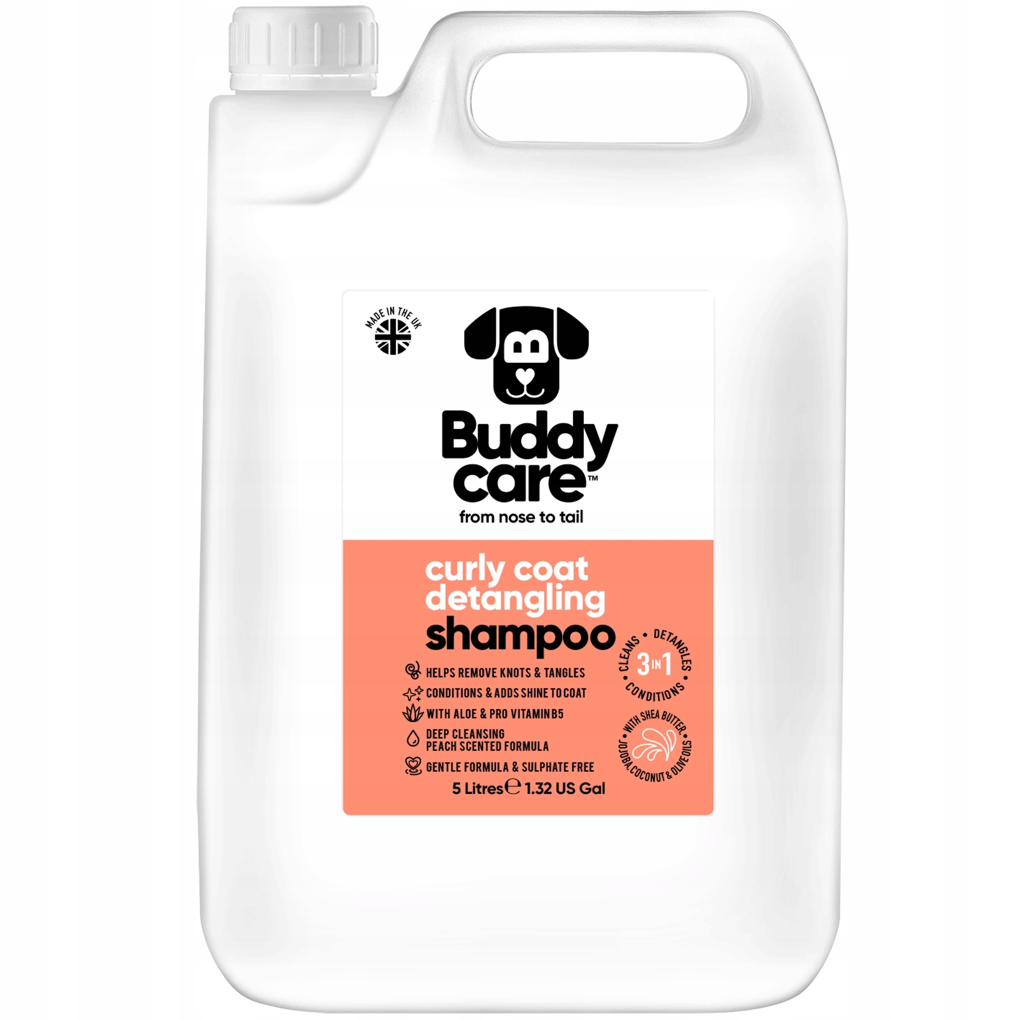 Šampon pro psy Buddycare Curly Coat Detangling 5L
