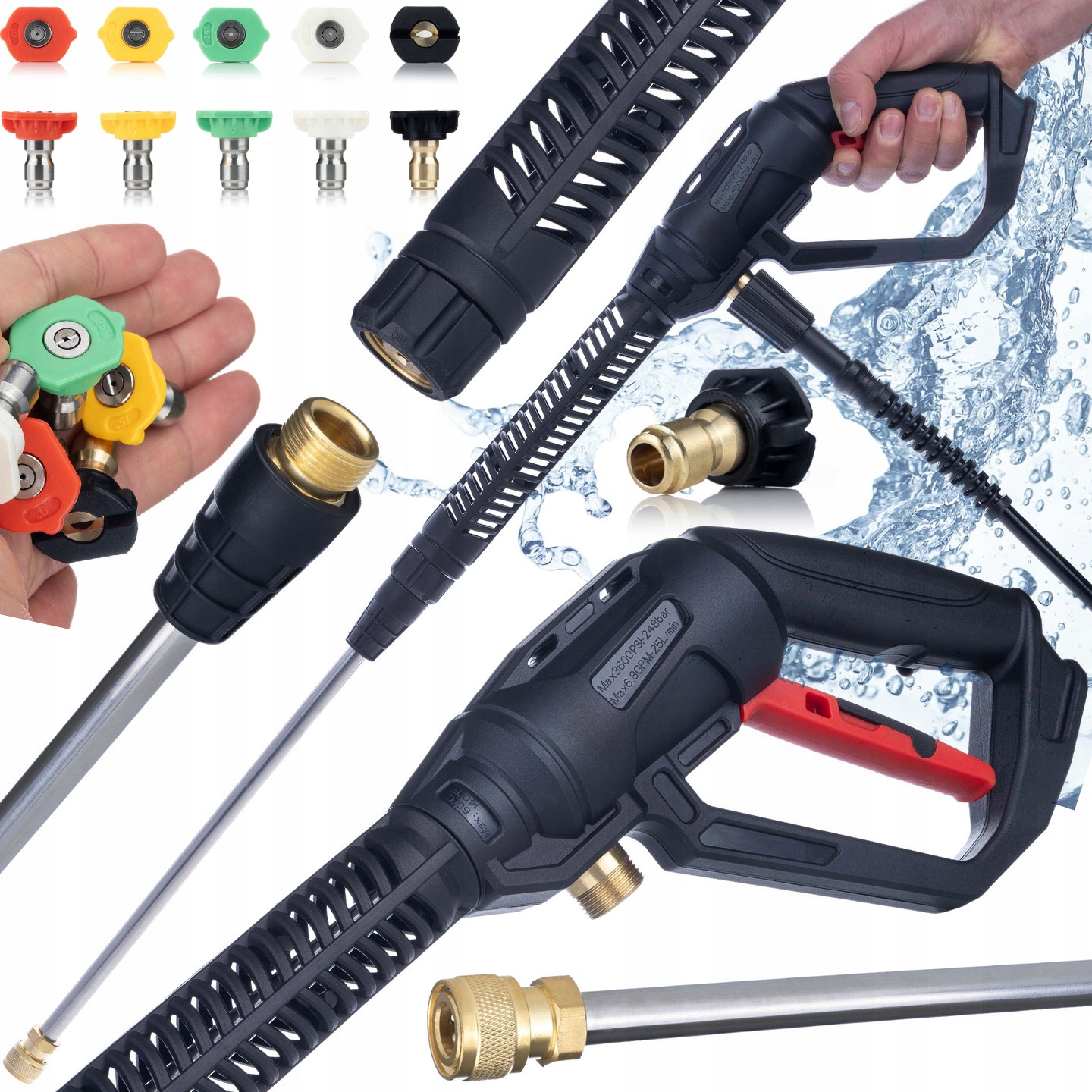 Pistole Kranzle Karcher M22 Lanka 86+RYCHLOSPOJKA 5 Trysek Tlaková Myčka