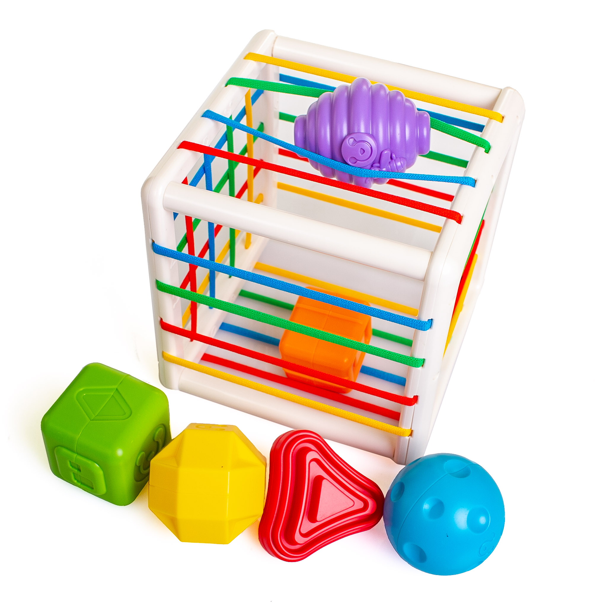 ELASTYCZNA KOSTKA SORTER SZNURKI GRZECHOTKI KLOCKI