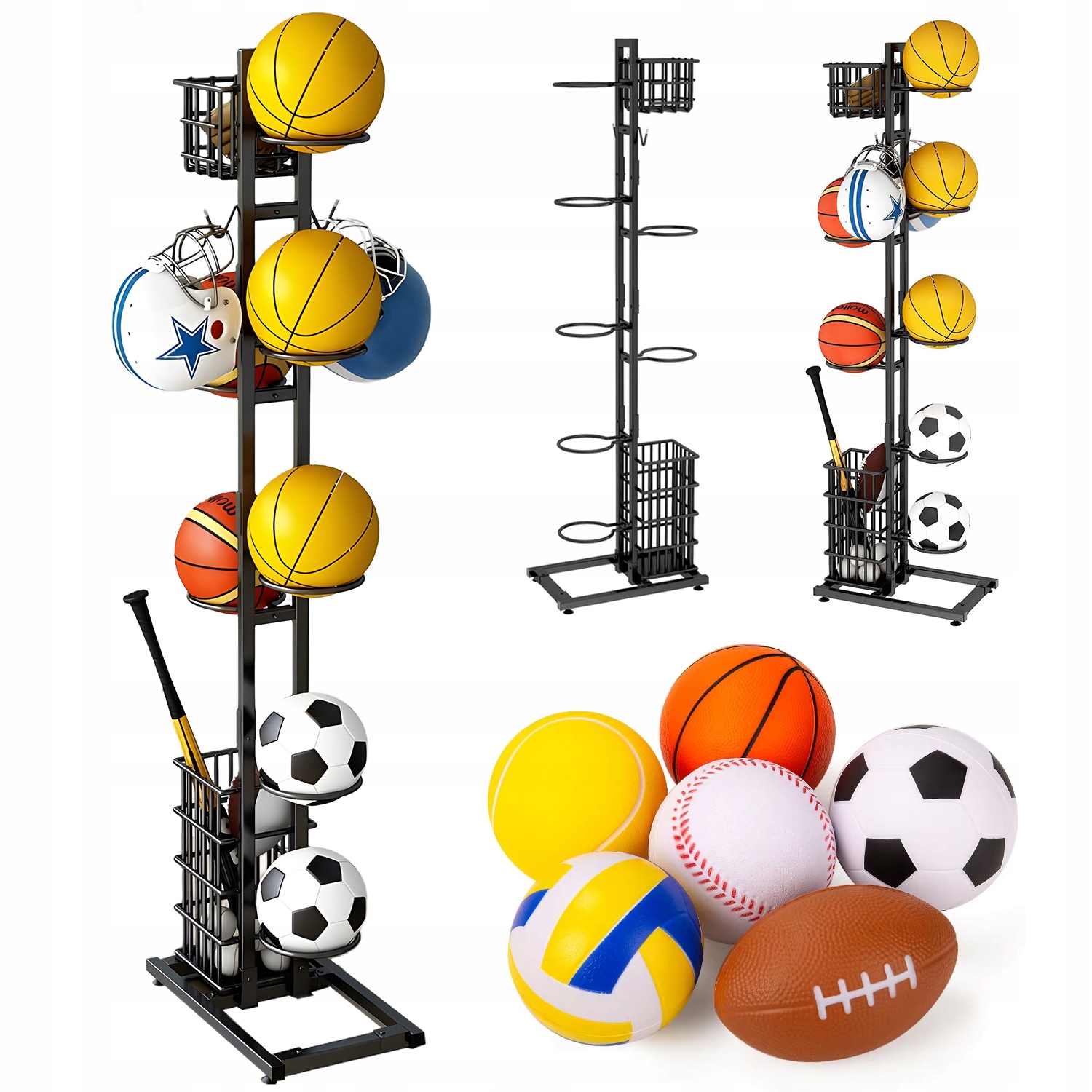 Vertikální Regál Na Míče Šetří Místo, Kovový