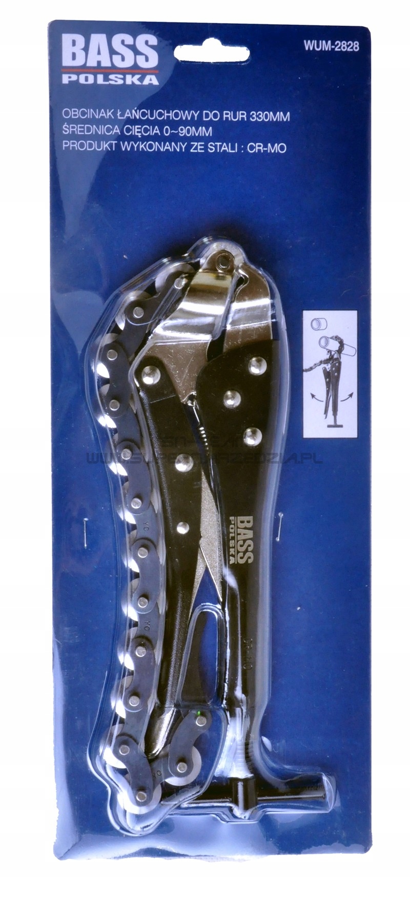 OBCINAK LANCUCHOWY DO RUR WYDECHOWYCH 18 93mm BASS Type Cold Cutter