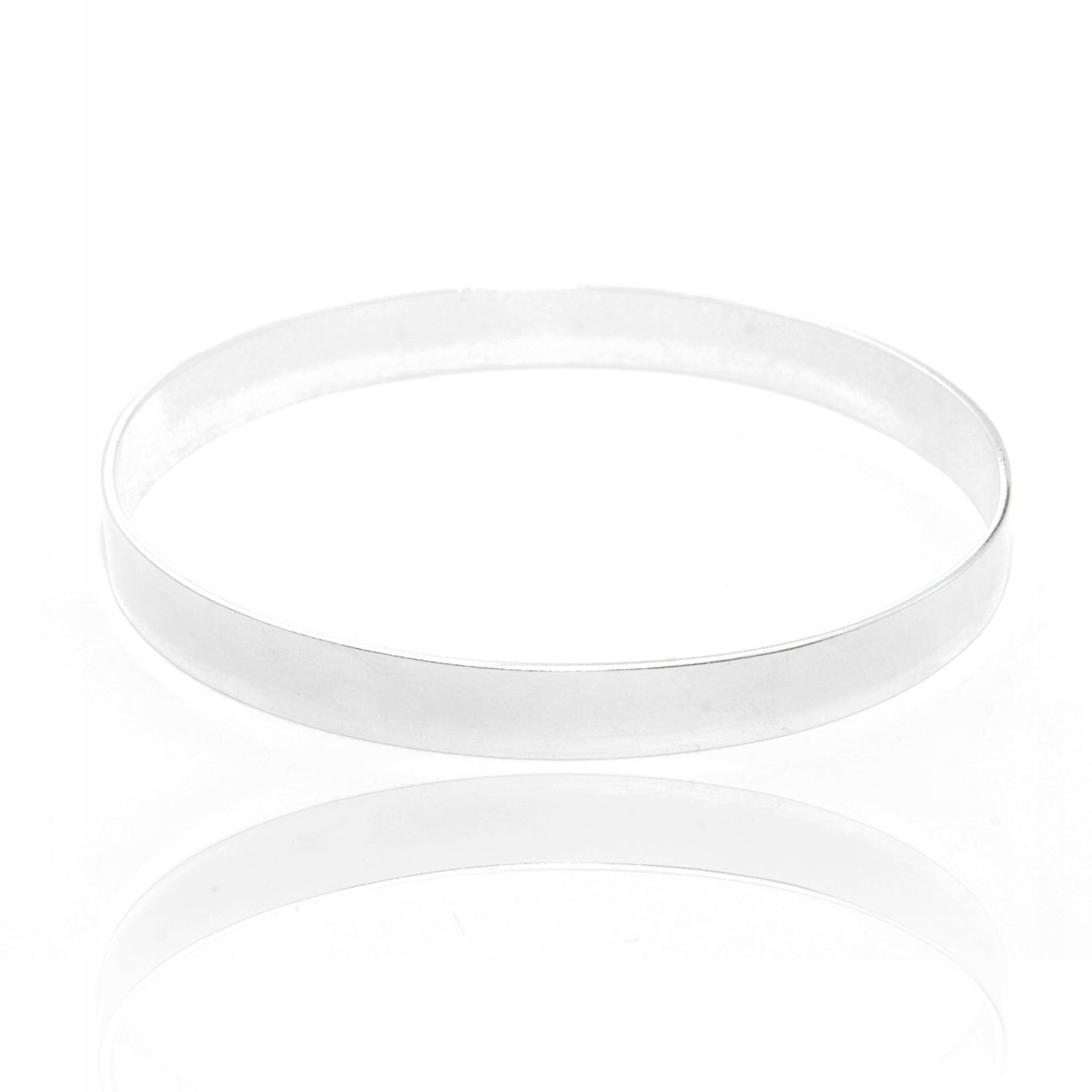 Stříbrný náramek tuhý hladký stříbro 925 klasický hrubý