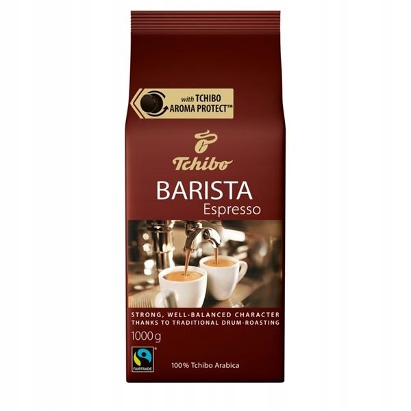 Zrnková káva Tchibo Fairtrade, Barista Espresso, 1 kg