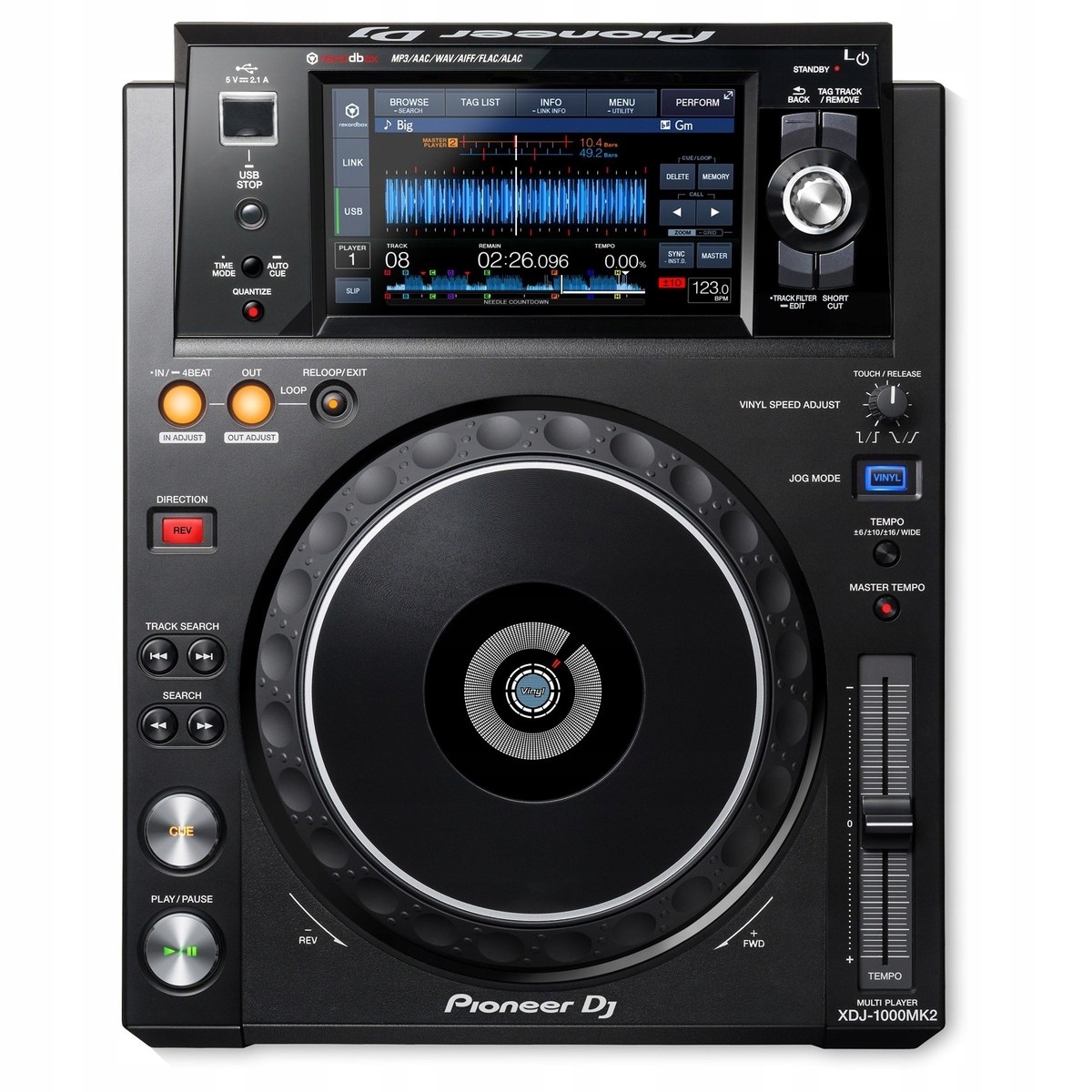 Pioneer XDJ-1000 mk2 Player, sampler