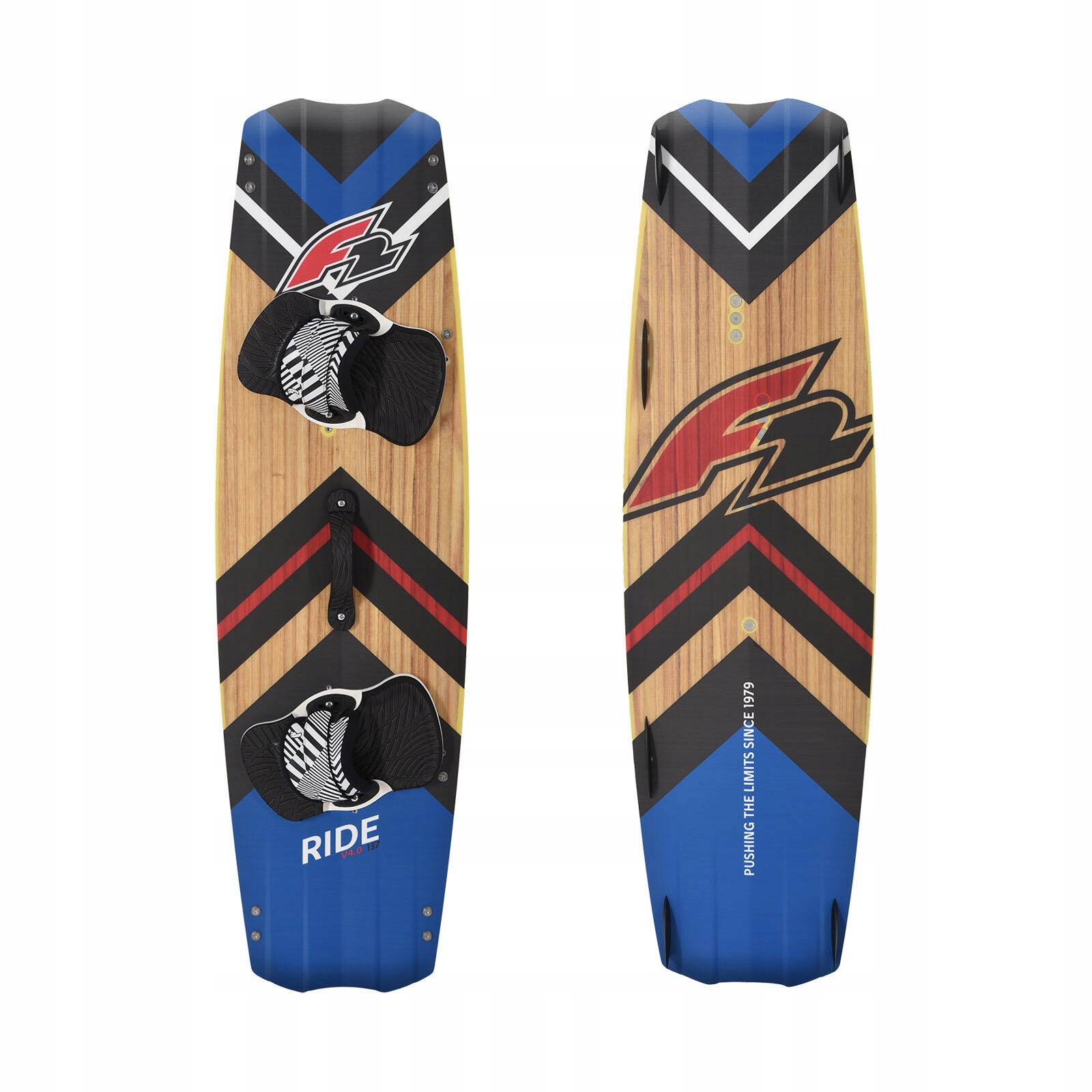 Deska do Kitesurfingu kiteboardu F2 Ride Wood rozmiar 136 Kitesurfing